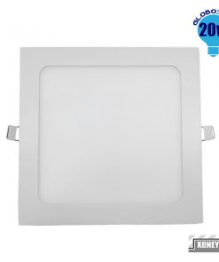 Alternative view of Πάνελ PL LED Οροφής Χωνευτό Τετράγωνο 20W 230V 1870lm 180° Φυσικό Λευκό 4500k GloboStar 01885