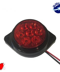 LED Πλευρικά Φώτα Όγκου Φορτηγών BULLET Αδιάβροχο IP66 7 SMD 24 Volt Κόκκινο GloboStar 75486