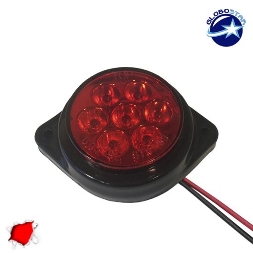 00d9af Globostar led round side lights red