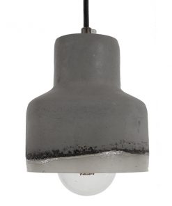 GloboStar® EVIEL 01006 Μοντέρνο Industrial Κρεμαστό Φωτιστικό Οροφής Μονόφωτο Τσιμέντο Γκρι Καμπάνα Φ13 x Y15cm 12 01006 3