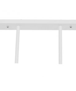 GloboStar® REGAL 01008 Vintage Industrial Φωτιστικό Οροφής Δίφωτο Λευκό Μεταλλικό Ράγα Μ67 x Π26 x Υ85cm 11 01008 3