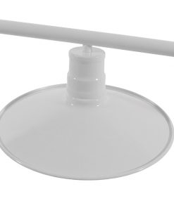 GloboStar® REGAL 01010 Vintage Industrial Φωτιστικό Οροφής Τρίφωτο Λευκό Μεταλλικό Ράγα Μ113 x Π26 x Υ85cm 19 01010 003