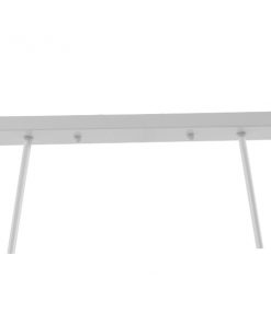 GloboStar® REGAL 01010 Vintage Industrial Φωτιστικό Οροφής Τρίφωτο Λευκό Μεταλλικό Ράγα Μ113 x Π26 x Υ85cm 21 01010 004