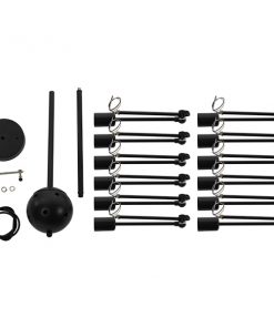 GloboStar® SPIDER 01012 Vintage Industrial Φωτιστικό Οροφής Πολύφωτο Μαύρο Μεταλλικό Φ100 x Y40cm 19 01012 4