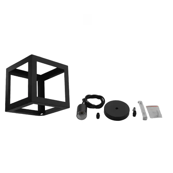 GloboStar® CUBE 01015 Μοντέρνο Κρεμαστό Φωτιστικό Οροφής Μονόφωτο Μαύρο Μεταλλικό Πλέγμα Φ25 x Y25cm 15 GloboStar® CUBE 01015 Μοντέρνο Κρεμαστό Φωτιστικό Οροφής Μονόφωτο Μαύρο Μεταλλικό Πλέγμα Φ25 x Y25cm - Image 13