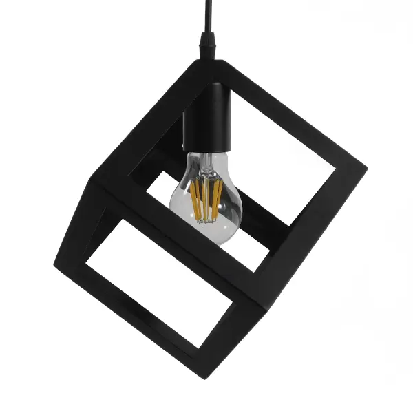 GloboStar® CUBE 01015 Μοντέρνο Κρεμαστό Φωτιστικό Οροφής Μονόφωτο Μαύρο Μεταλλικό Πλέγμα Φ25 x Y25cm 9 GloboStar® CUBE 01015 Μοντέρνο Κρεμαστό Φωτιστικό Οροφής Μονόφωτο Μαύρο Μεταλλικό Πλέγμα Φ25 x Y25cm - Image 7