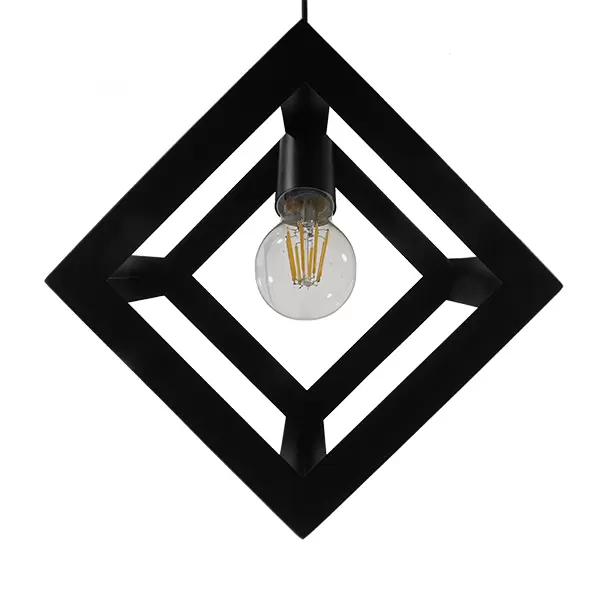 GloboStar® CUBE 01015 Μοντέρνο Κρεμαστό Φωτιστικό Οροφής Μονόφωτο Μαύρο Μεταλλικό Πλέγμα Φ25 x Y25cm 11 GloboStar® CUBE 01015 Μοντέρνο Κρεμαστό Φωτιστικό Οροφής Μονόφωτο Μαύρο Μεταλλικό Πλέγμα Φ25 x Y25cm - Image 9
