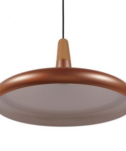 GloboStar® FERCLA 01223 Μοντέρνο Κρεμαστό Φωτιστικό Οροφής Μονόφωτο Χάλκινο Μεταλλικό Καμπάνα Φ39 x Y23cm 12 01023 4 1