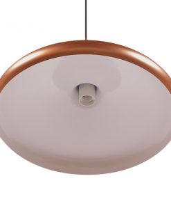 GloboStar® FERCLA 01223 Μοντέρνο Κρεμαστό Φωτιστικό Οροφής Μονόφωτο Χάλκινο Μεταλλικό Καμπάνα Φ39 x Y23cm 13 01023 5 1