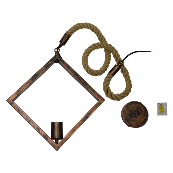 GloboStar® ALCO 01023 Vintage Industrial Κρεμαστό Φωτιστικό Οροφής Μονόφωτο Καφέ Σκουριά Μεταλλικό με Μπεζ Σχοινί Μ45 x Π10 x Υ45cm 9 GloboStar® ALCO 01023 Vintage Industrial Κρεμαστό Φωτιστικό Οροφής Μονόφωτο Καφέ Σκουριά Μεταλλικό με Μπεζ Σχοινί Μ45 x Π10 x Υ45cm - Image 7