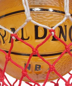 GloboStar® NBA 01027 Μοντέρνο Κρεμαστό Φωτιστικό Οροφής Μονόφωτο Πορτοκαλί Μεταλλικό Πλέγμα Φ32 x Y58cm 15 01027 007