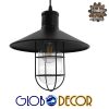 GloboStar® SKIPPER 01034 Vintage Industrial Κρεμαστό Φωτιστικό Οροφής Μονόφωτο Μαύρο Μεταλλικό Καμπάνα Φ27 x Y28cm 2 01034 1