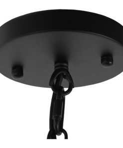 GloboStar® DELIR 01035 Μοντέρνο Industrial Φωτιστικό Οροφής Πολύφωτο Μαύρο Μεταλλικό Φ24 x Y23cm 17 01035 6