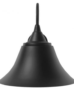 Alternative view of GloboStar® BELL 01038 Vintage Industrial Φωτιστικό Τοίχου Απλίκα Μονόφωτο Μαύρο Καμπάνα Φ30 x Μ35 x Π30 x Υ30cm