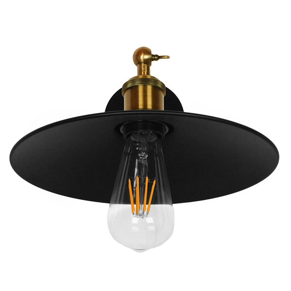 GloboStar® MINIMALL 01039 Vintage Industrial Φωτιστικό Τοίχου Απλίκα Μονόφωτο Μαύρο Μεταλλικό Καμπάνα Φ26 x Μ39 x Π26 x Υ18cm 8 GloboStar® MINIMALL 01039 Vintage Industrial Φωτιστικό Τοίχου Απλίκα Μονόφωτο Μαύρο Μεταλλικό Καμπάνα Φ26 x Μ39 x Π26 x Υ18cm - Image 6