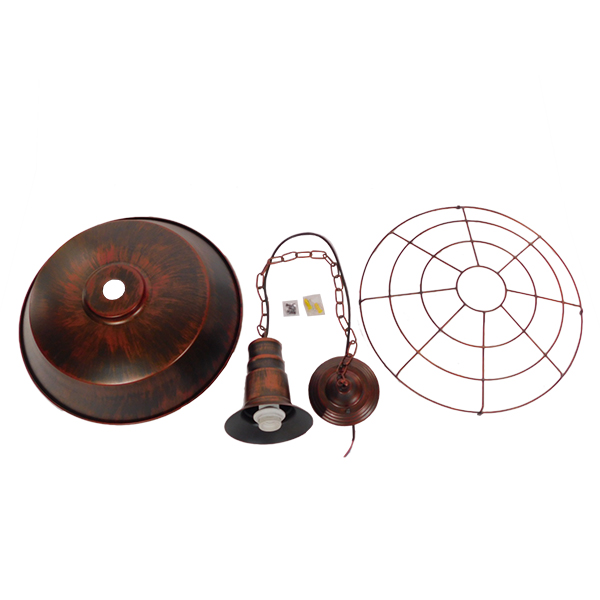 GloboStar® BARN 01045 Vintage Industrial Κρεμαστό Φωτιστικό Οροφής Μονόφωτο Καφέ Σκουριά Μεταλλικό Καμπάνα Φ46 x Y25cm 10 GloboStar® BARN 01045 Vintage Industrial Κρεμαστό Φωτιστικό Οροφής Μονόφωτο Καφέ Σκουριά Μεταλλικό Καμπάνα Φ46 x Y25cm - Image 8