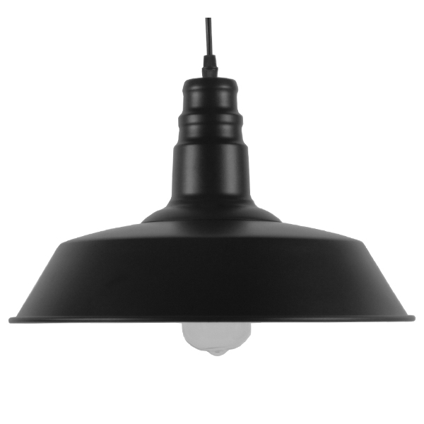 GloboStar® RAY 01049 Vintage Industrial Κρεμαστό Φωτιστικό Οροφής Μονόφωτο Μαύρο Μεταλλικό Καμπάνα Φ36 x Y25cm 5 GloboStar® RAY 01049 Vintage Industrial Κρεμαστό Φωτιστικό Οροφής Μονόφωτο Μαύρο Μεταλλικό Καμπάνα Φ36 x Y25cm - Image 3