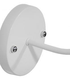 GloboStar® SORD 01066 Vintage Industrial Φωτιστικό Τοίχου Απλίκα Μονόφωτο Λευκό Μεταλλικό Καμπάνα Φ26 x Μ37 x Π26 x Υ32cm 13 01066 6