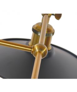 GloboStar® TWINS 01069 Vintage Industrial Φωτιστικό Τοίχου Απλίκα Δίφωτο Μαύρο Μεταλλικό Καμπάνα Φ21 x Μ30 x Π60 x Υ18cm 16 01069 7