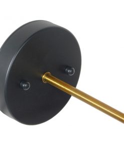 GloboStar® TWINS 01069 Vintage Industrial Φωτιστικό Τοίχου Απλίκα Δίφωτο Μαύρο Μεταλλικό Καμπάνα Φ21 x Μ30 x Π60 x Υ18cm 17 01069 8