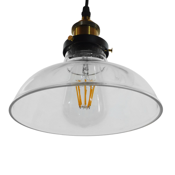 GloboStar® BINGLEY 01075 Vintage Κρεμαστό Φωτιστικό Οροφής Μονόφωτο Γυάλινο Καμπάνα Φ20 x Y15cm 7 GloboStar® BINGLEY 01075 Vintage Κρεμαστό Φωτιστικό Οροφής Μονόφωτο Γυάλινο Καμπάνα Φ20 x Y15cm - Image 5