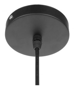 GloboStar® ROLLAND 01078 Vintage Industrial Κρεμαστό Φωτιστικό Οροφής Μονόφωτο Γυάλινο Φιμέ Μελί Φ18 x Y30cm 14 01078 6