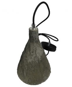 GloboStar® VOLCANO 01080 Μοντέρνο Κρεμαστό Φωτιστικό Οροφής Μονόφωτο Καφέ Τσιμέντο Φ18 x Y25cm 17 01080 009