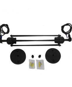 GloboStar® TUBE 01085 Vintage Industrial Κρεμαστό Φωτιστικό Οροφής Μαύρο Μεταλλικό Μ43 x Π11 x Υ11cm 23 01085 10