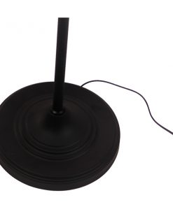 GloboStar® WYNGE 01101 Vintage Industrial Φωτιστικό Δαπέδου Μονόφωτο Μαύρο Μεταλλικό με Χρυσό Ντουί Φ26 x Υ174cm 16 01101 6