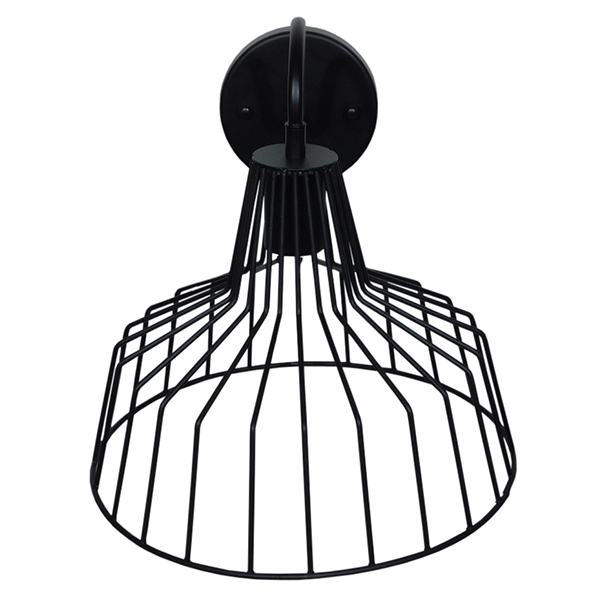 GloboStar® TRIUMPH 01117 Vintage Industrial Φωτιστικό Τοίχου Απλίκα Μονόφωτο Μαύρο Μεταλλικό Πλέγμα Καμπάνα Φ30 x Μ35 x Π30 x Υ32cm 5 GloboStar® TRIUMPH 01117 Vintage Industrial Φωτιστικό Τοίχου Απλίκα Μονόφωτο Μαύρο Μεταλλικό Πλέγμα Καμπάνα Φ30 x Μ35 x Π30 x Υ32cm - Image 3