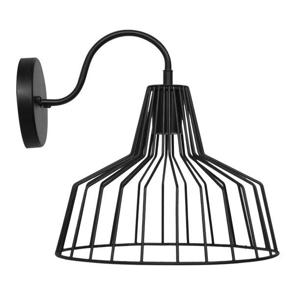 GloboStar® TRIUMPH 01117 Vintage Industrial Φωτιστικό Τοίχου Απλίκα Μονόφωτο Μαύρο Μεταλλικό Πλέγμα Καμπάνα Φ30 x Μ35 x Π30 x Υ32cm 8 GloboStar® TRIUMPH 01117 Vintage Industrial Φωτιστικό Τοίχου Απλίκα Μονόφωτο Μαύρο Μεταλλικό Πλέγμα Καμπάνα Φ30 x Μ35 x Π30 x Υ32cm - Image 6