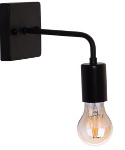GloboStar® MISSAM 01119 Vintage Industrial Φωτιστικό Τοίχου Απλίκα Μονόφωτο Μαύρο Μεταλλικό Μ20 x Π10 x Υ17cm 11 01119 004