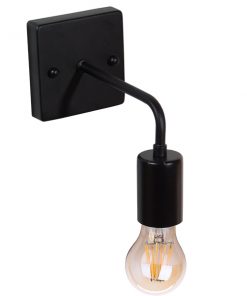 GloboStar® MISSAM 01119 Vintage Industrial Φωτιστικό Τοίχου Απλίκα Μονόφωτο Μαύρο Μεταλλικό Μ20 x Π10 x Υ17cm 13 01119 006