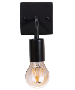 GloboStar® MISSAM 01119 Vintage Industrial Φωτιστικό Τοίχου Απλίκα Μονόφωτο Μαύρο Μεταλλικό Μ20 x Π10 x Υ17cm 14 01119 007