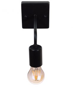 GloboStar® MISSAM 01119 Vintage Industrial Φωτιστικό Τοίχου Απλίκα Μονόφωτο Μαύρο Μεταλλικό Μ20 x Π10 x Υ17cm 15 01119 008