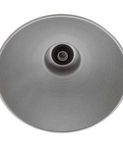 GloboStar® LOUVE 01178 Vintage Industrial Κρεμαστό Φωτιστικό Οροφής Μονόφωτο Ασημί Μεταλλικό Καμπάνα Φ39 x Y32cm 13 01178 4