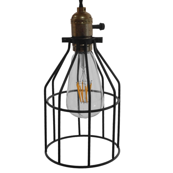 GloboStar® GALOT 01179 Vintage Industrial Κρεμαστό Φωτιστικό Οροφής Μονόφωτο Μαύρο Μεταλλικό Πλέγμα Φ14 x Y26cm 7 GloboStar® GALOT 01179 Vintage Industrial Κρεμαστό Φωτιστικό Οροφής Μονόφωτο Μαύρο Μεταλλικό Πλέγμα Φ14 x Y26cm - Image 5