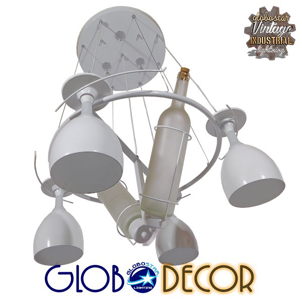 GloboStar® MOET WHITE 01220 Μοντέρνο Κρεμαστό Φωτιστικό Οροφής Πολύφωτο με Ενσωματωμένο Φωτισμό LED 6000k Λευκό Πολυέλαιος Φ65 x Y95cm 6 GloboStar® MOET WHITE 01220 Μοντέρνο Κρεμαστό Φωτιστικό Οροφής Πολύφωτο με Ενσωματωμένο Φωτισμό LED 6000k Λευκό Πολυέλαιος Φ65 x Y95cm - Image 4