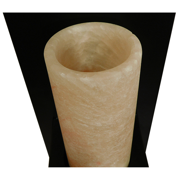 GloboStar® ODILIA 01245 Vintage Φωτιστικό Τοίχου Απλίκα Μονόφωτο Μαύρο Μεταλλικό με Μπεζ Όνυχα Μ10 x Π14 x Υ30cm 6 GloboStar® ODILIA 01245 Vintage Φωτιστικό Τοίχου Απλίκα Μονόφωτο Μαύρο Μεταλλικό με Μπεζ Όνυχα Μ10 x Π14 x Υ30cm - Image 4