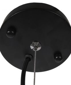 GloboStar® GOBLET DARK 01266 Μοντέρνο Κρεμαστό Φωτιστικό Οροφής Μονόφωτο Μαύρο Μεταλλικό Καμπάνα Φ38 x Y50cm 17 01266 006