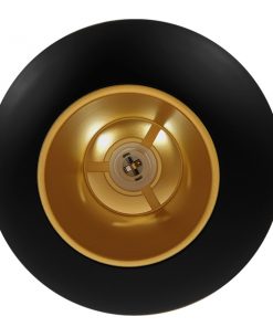 GloboStar® SEVILLE BLACK 01269 Μοντέρνο Κρεμαστό Φωτιστικό Οροφής Μονόφωτο Μαύρο Μεταλλικό Φ35 x Y33cm 18 01269 006