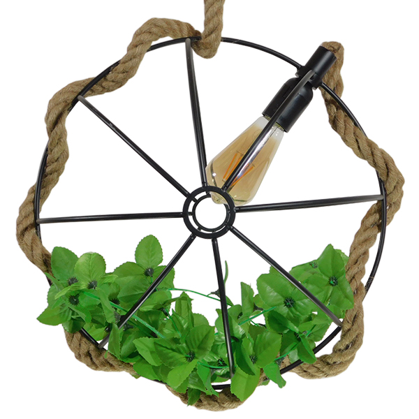 GloboStar® LEVANTA 01329 Vintage Industrial Κρεμαστό Φωτιστικό Οροφής Μονόφωτο Πλέγμα με Μπεζ Σχοινί Φ42 x Υ42cm 8 GloboStar® LEVANTA 01329 Vintage Industrial Κρεμαστό Φωτιστικό Οροφής Μονόφωτο Πλέγμα με Μπεζ Σχοινί Φ42 x Υ42cm - Image 6