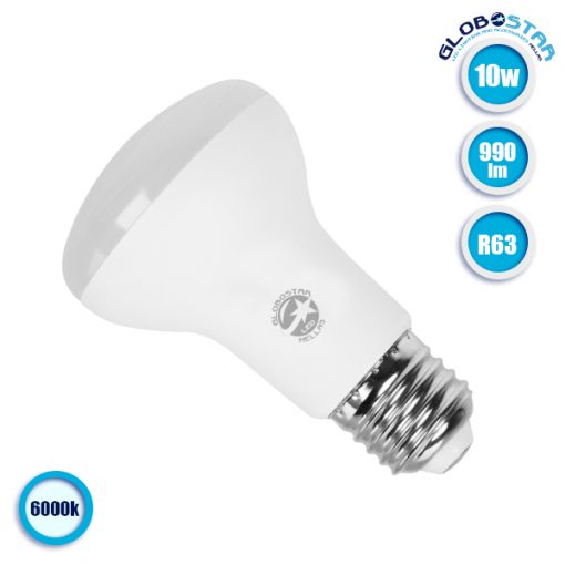 Λάμπα LED E27 R63 Καθρέπτου 10W 230V 990lm 120° Ψυχρό Λευκό 6000k GloboStar 01745