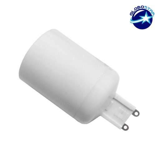 Πλαστικός Αντάπτορας από G9 σε E27 GloboStar 77394