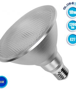 Λάμπα LED E27 PAR38 Σποτ 18W 230V 1200lm 120° Μπλε GloboStar 05576