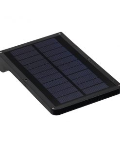 Alternative view of Αυτόνομο Αδιάβροχο IP65 Ηλιακό Φωτοβολταϊκό Φωτιστικό LED Μαύρο με Ανιχνευτή Κίνησης Ψυχρό Λευκό 6000k GloboStar 07003