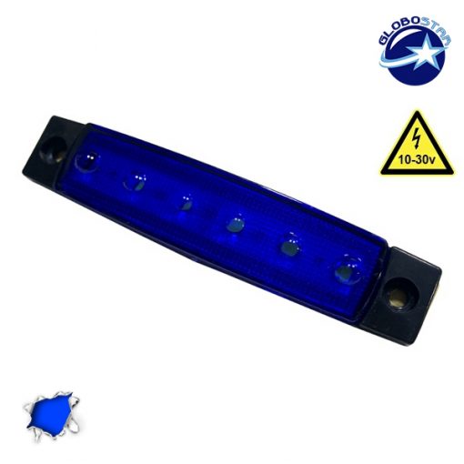LED Φώτα Όγκου Φορτηγών Αδιάβροχο IP66 Μπλε GloboStar 77473
