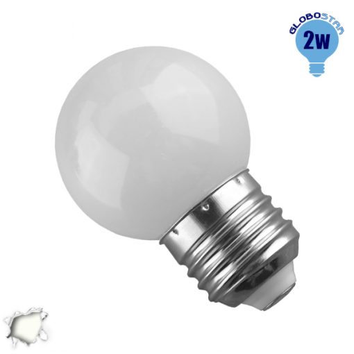 Λάμπα LED E27 G45 Mini Γλόμπος 2W 230V 190lm 260° Φυσικό Λευκό 4500k GloboStar 64002