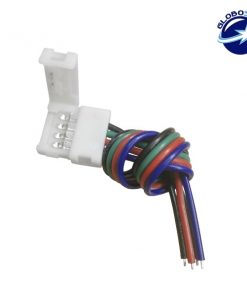 Μονός Connector 10mm 15cm Για Ταινία LED RGB 7.2 & 14.4 Watt GloboStar 91550