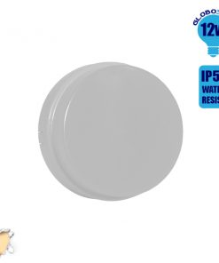 LED Panel Οροφής Πλαφονιέρα 12W 230V 970lm 180° Αδιάβροχο IP54 Θερμό Λευκό 3000k GloboStar 05563